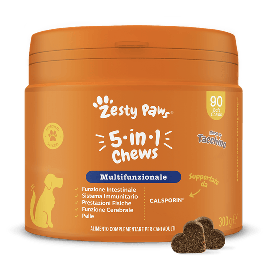 Zesty Paws 5-in-1 Chews - Turkey - 90 Chews