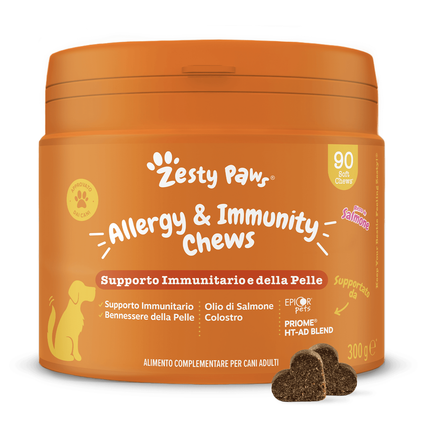 Zesty Paws Allergy & Immunity Chews - Salmon - 90 Chews