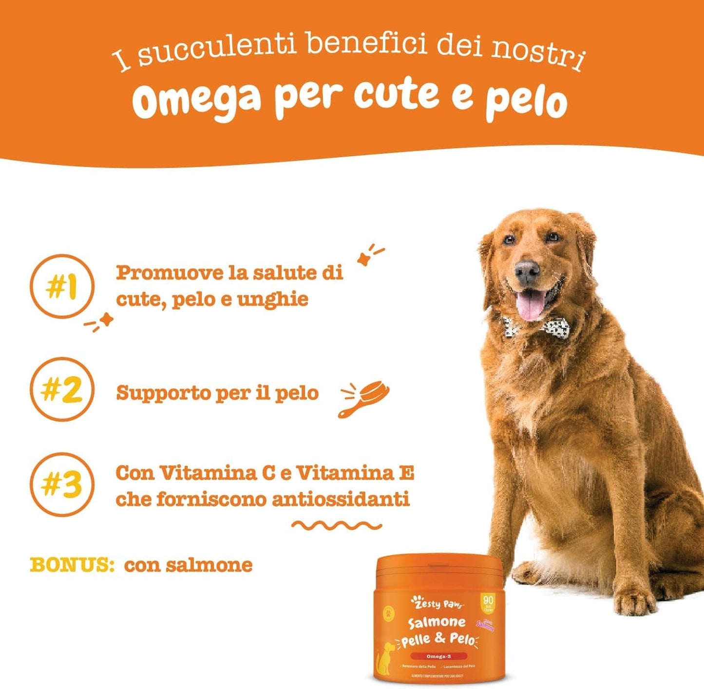 Zesty Paws Omega Skin & Coat Chews